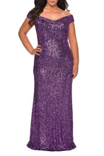Load image into Gallery viewer, La Femme Plus Size Dress Style 28795