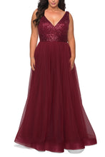 Load image into Gallery viewer, La Femme Plus Size Dress Style 29045