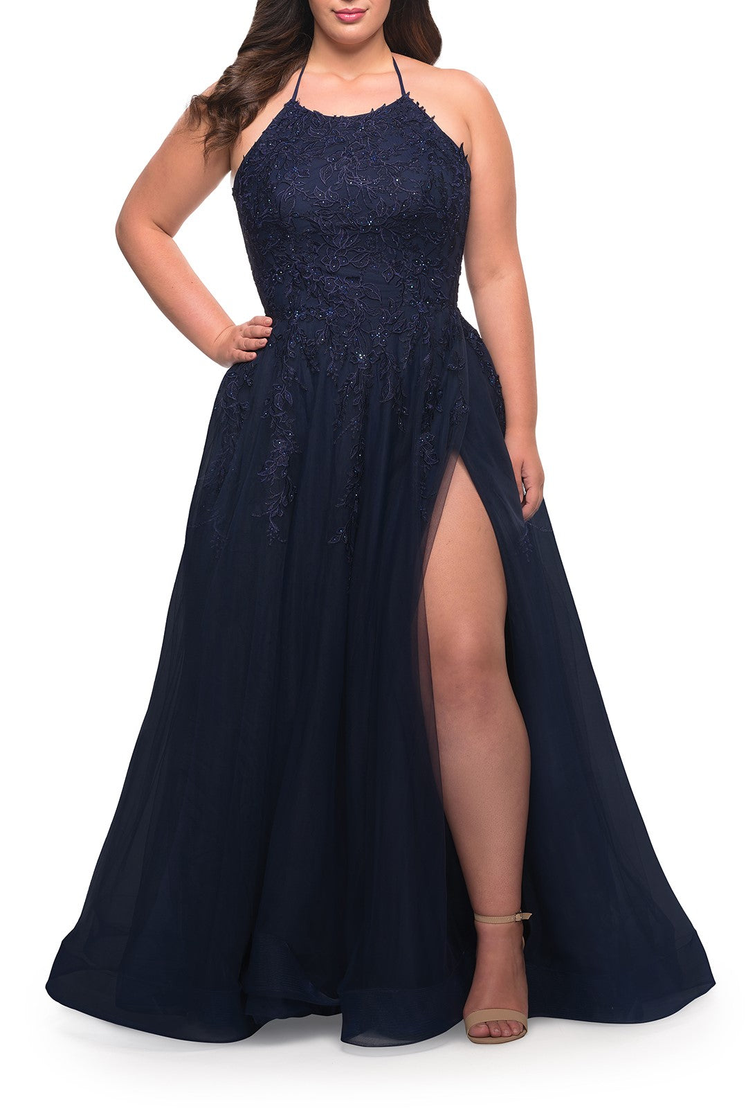 La Femme Plus Size Dress 29071