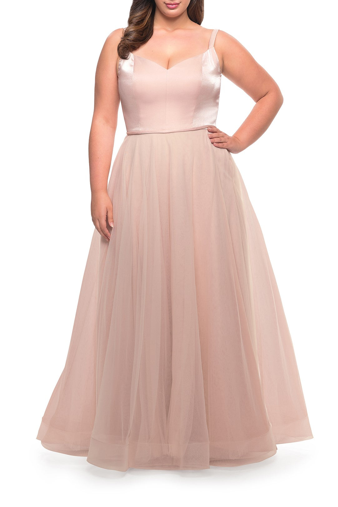 La Femme Plus Size Dress 29072