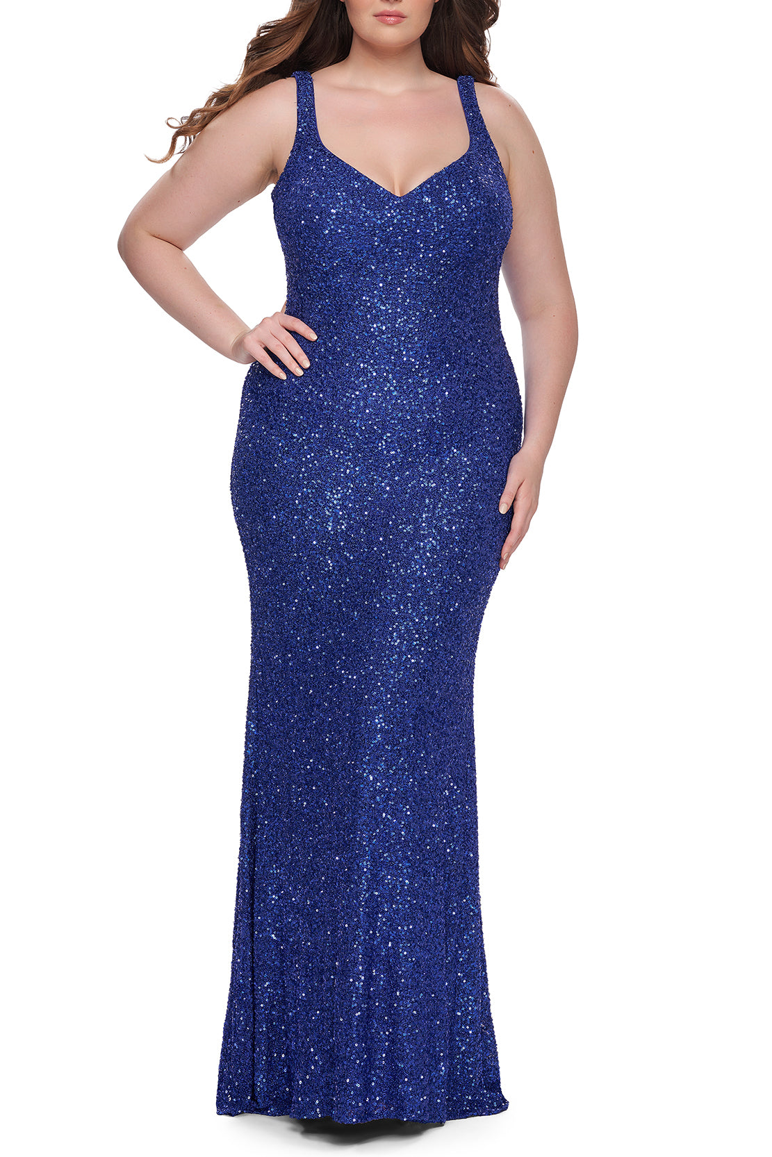 La Femme Plus Size Dress 31163