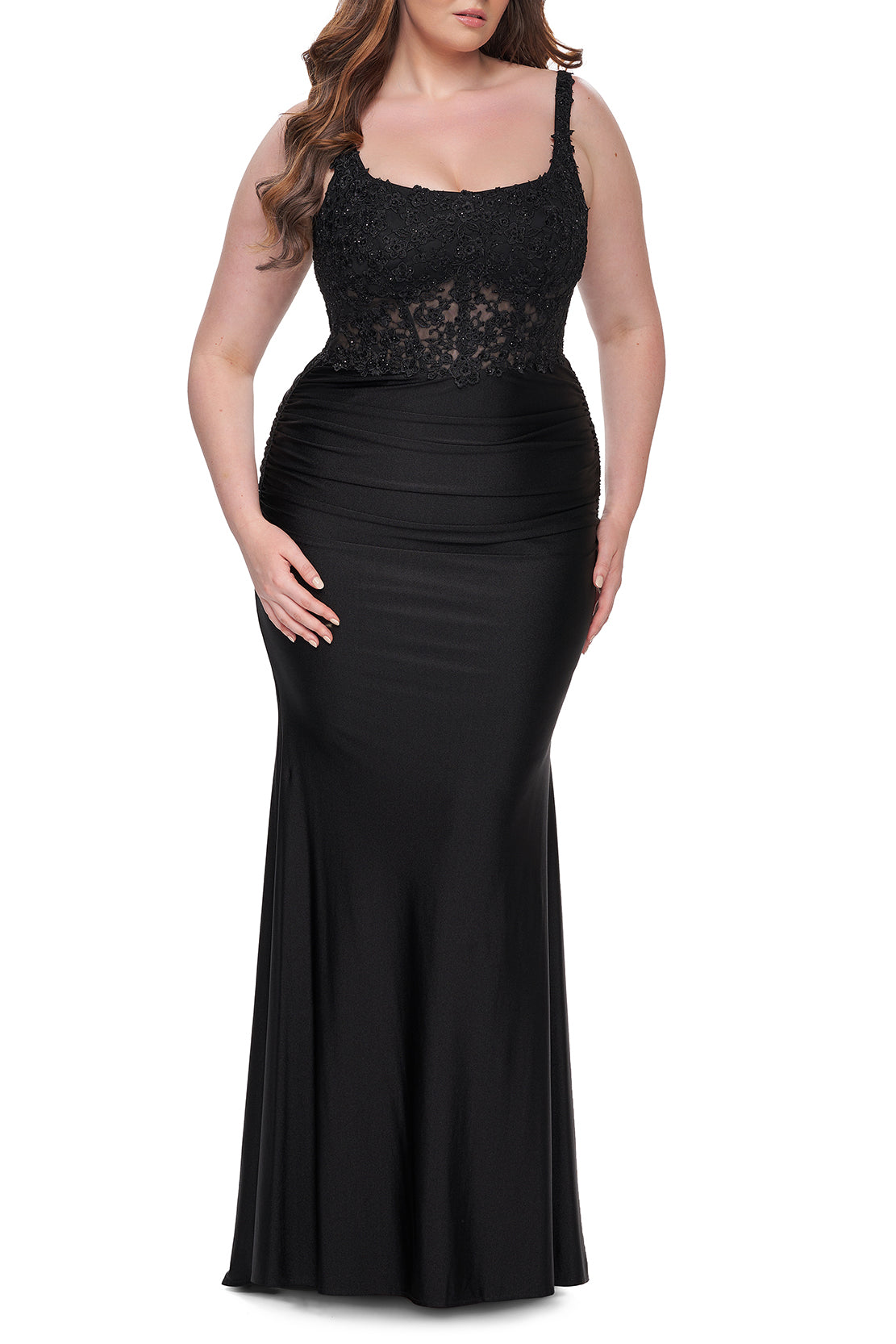 La Femme Plus Size Dress 31273