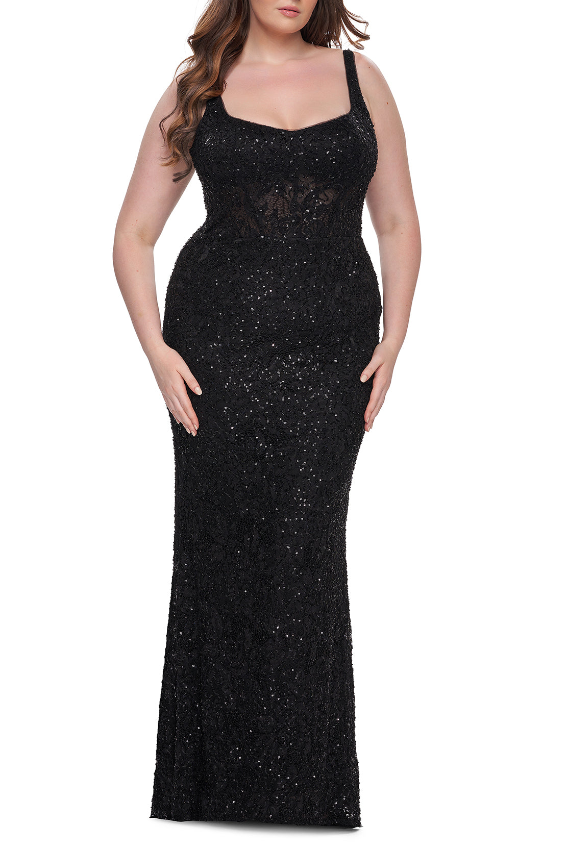 La Femme Plus Size Dress 31535
