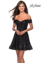 Load image into Gallery viewer, La Femme Short Dress Style 28155