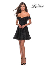 Load image into Gallery viewer, La Femme Short Dress Style 28155