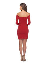 Load image into Gallery viewer, La Femme Short Dress Style 28182