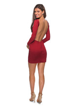 Load image into Gallery viewer, La Femme Short Dress Style 28192