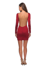 Load image into Gallery viewer, La Femme Short Dress Style 28192