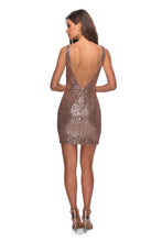 Load image into Gallery viewer, La Femme Short Dress Style 28218