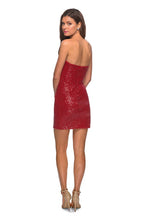 Load image into Gallery viewer, La Femme Short Dress Style 28229