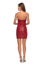 Load image into Gallery viewer, La Femme Short Dress Style 28229