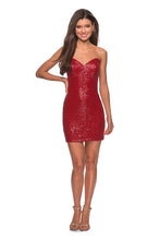 Load image into Gallery viewer, La Femme Short Dress Style 28229