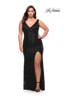La Femme Plus Size Dress 30182