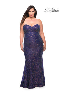 La Femme Plus Size Dress 30774